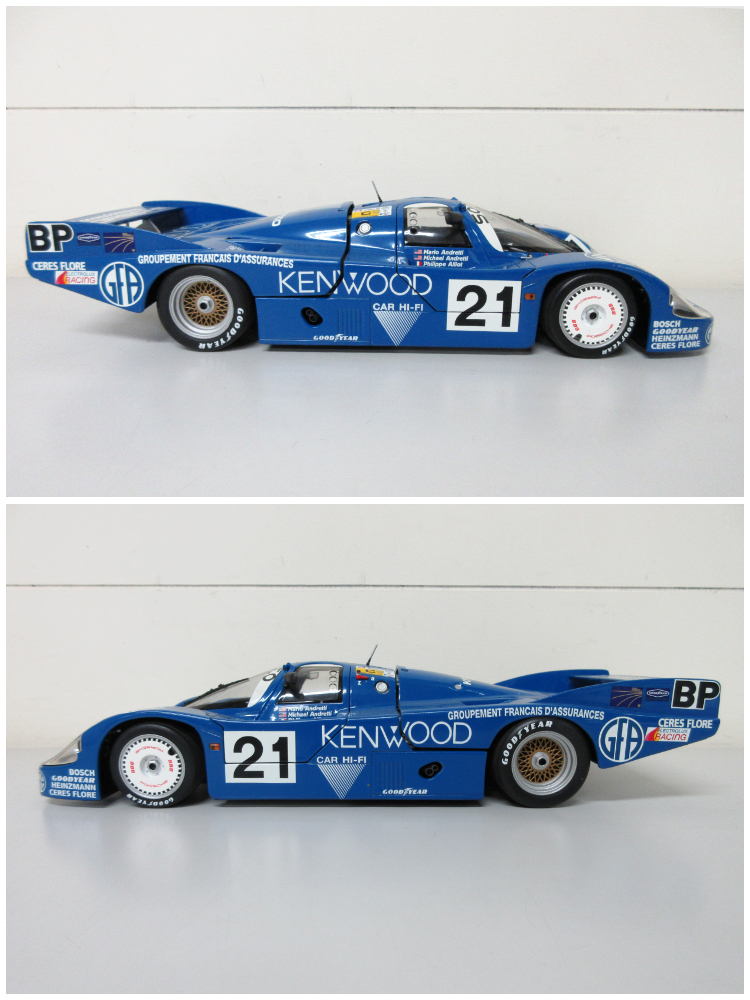 ルアンポートゥアット アチャンノーン最後期作品　種型（ミニモデル) ☆ミニチャンプス ポルシェ 956L ANDRETTI/ANDRETTI/ALLIOT 1/18 #21