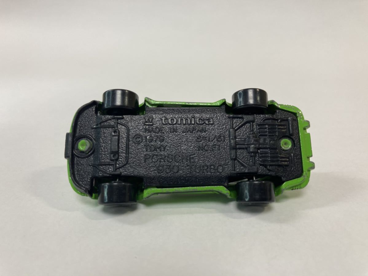 トミカ ミニカー No F1 ポルシェ930ターボ （グリーン）ワイドホイール