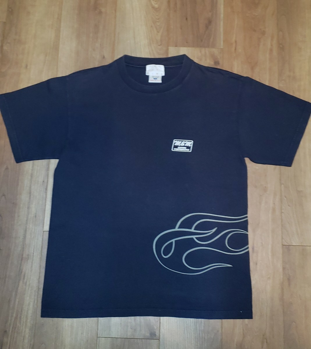 m&m LET lT RIDE ピンストライプTシャツ 2枚セット SIZE M (文字、ロゴ 