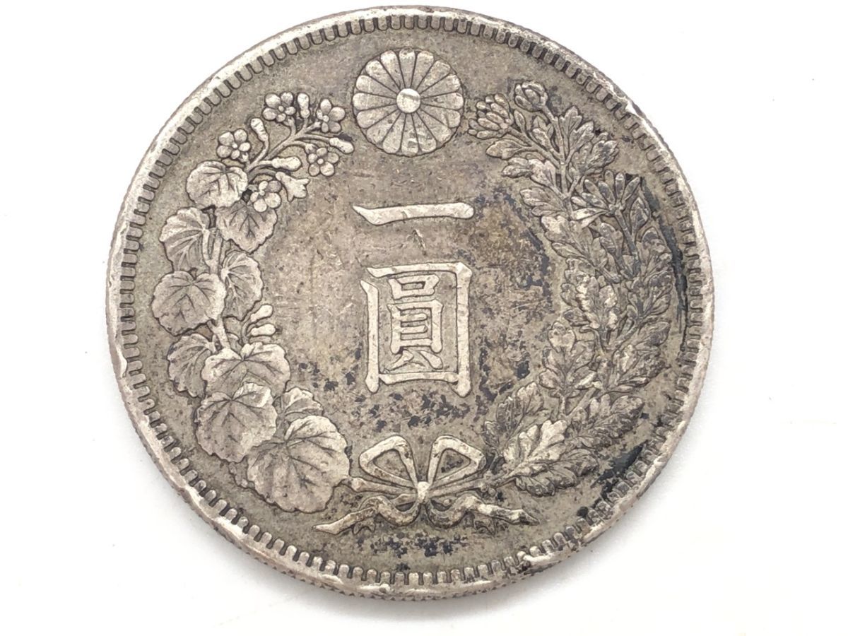 0701-502S⑥21065 コイン 一圓 416 ONEYEN 900 大日本 銀貨 硬貨 明治