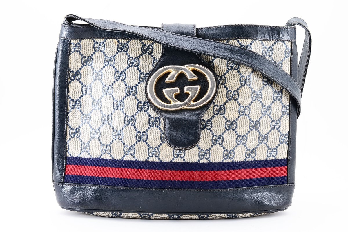 GUCCI シェリーライン グッチ GGスプリーム ゴールド金具 ベージュ 