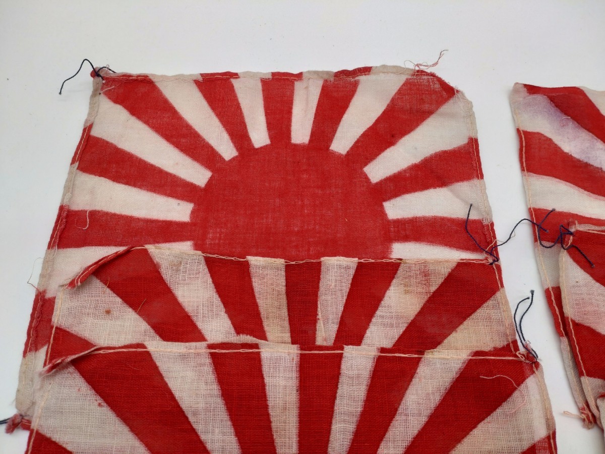 時代 当時物 旭日旗 日章旗 まとめて 8枚 日本軍 大日本帝国 旗 旧日本