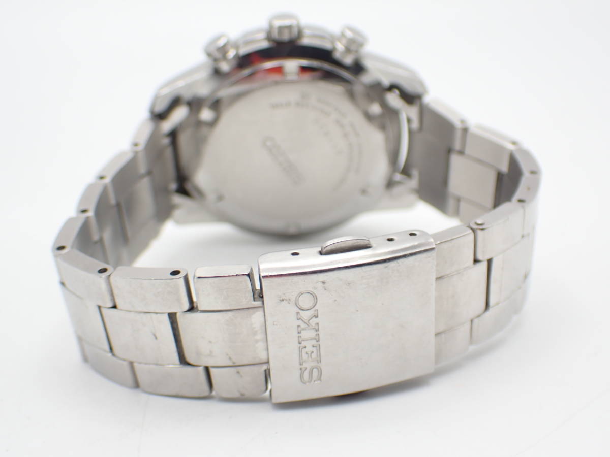 1円～☆稼働品☆SEIKO セイコー 6T63-00D0 QZ クロノグラフ 100M 