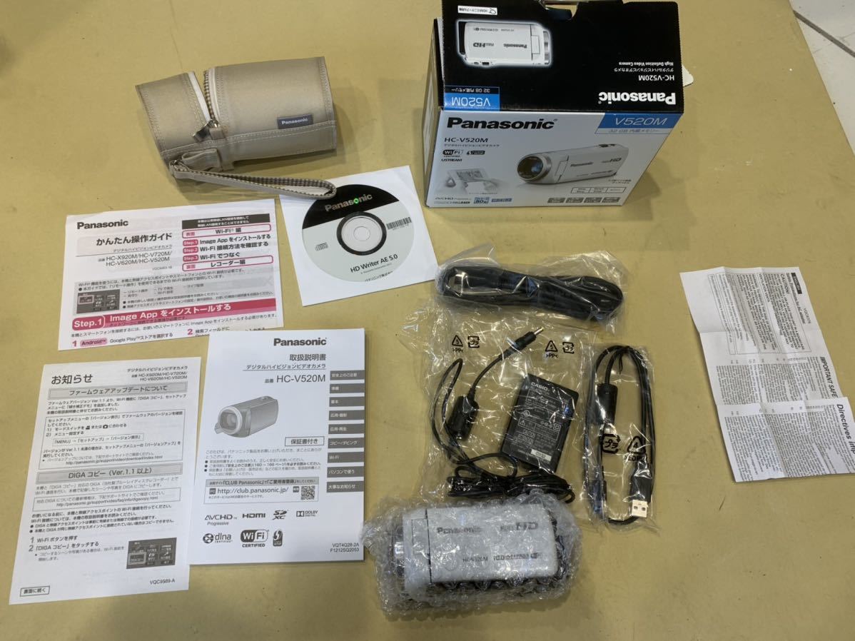 Panasonic HC-V520M デジタルハイビジョンビデオカメラ 動作OK