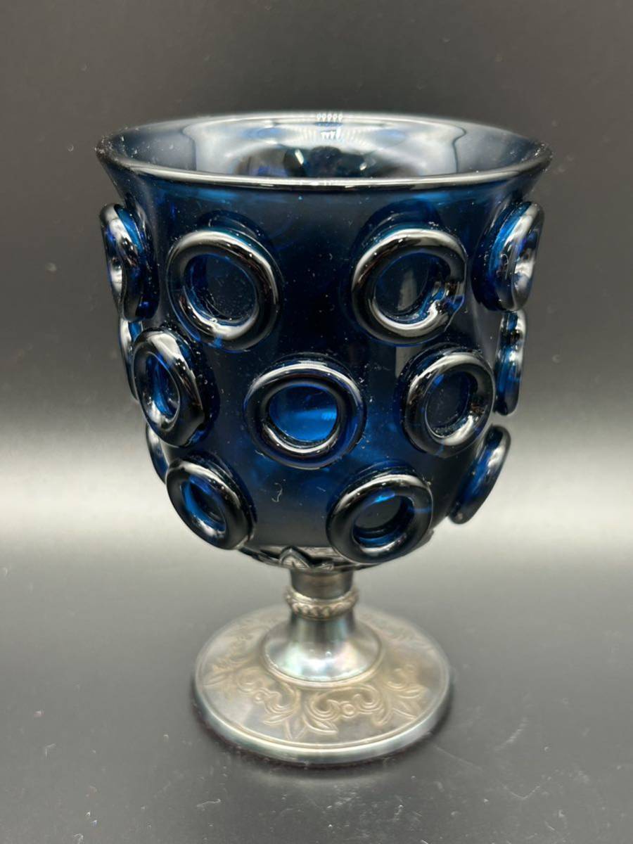 K*k様 由水常雄 正倉院宝物 紺瑠璃杯 復元品