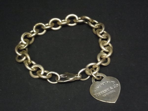 HOT，大得価 1円 TIFFANY＆Co. ティファニー リターントゥティファニー ハートタグ SV925 ブレスレット アクセサリー シルバー系 AI4837ヌN