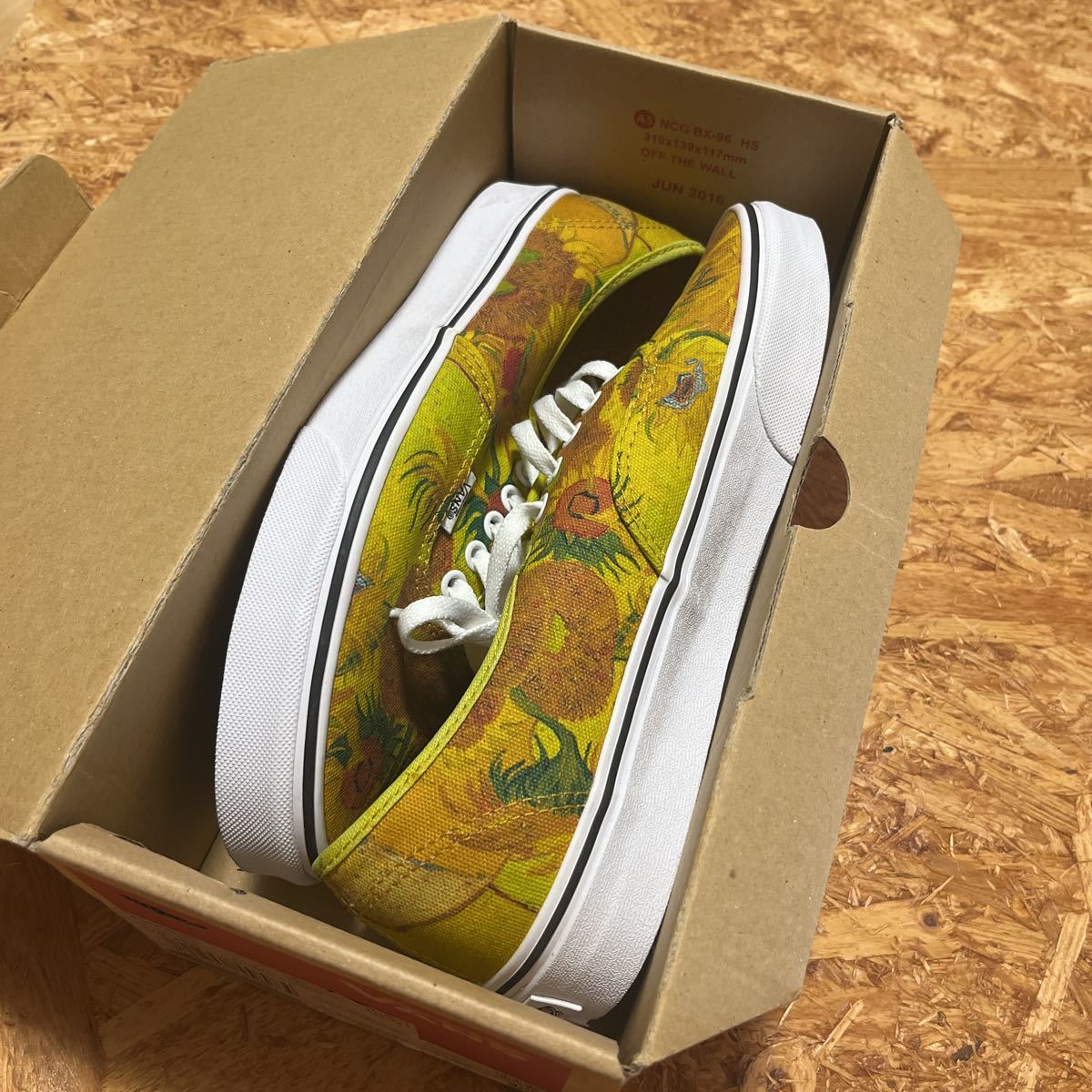 VANS ゴッホ　油絵　コラボ　レア　向日葵　26.5