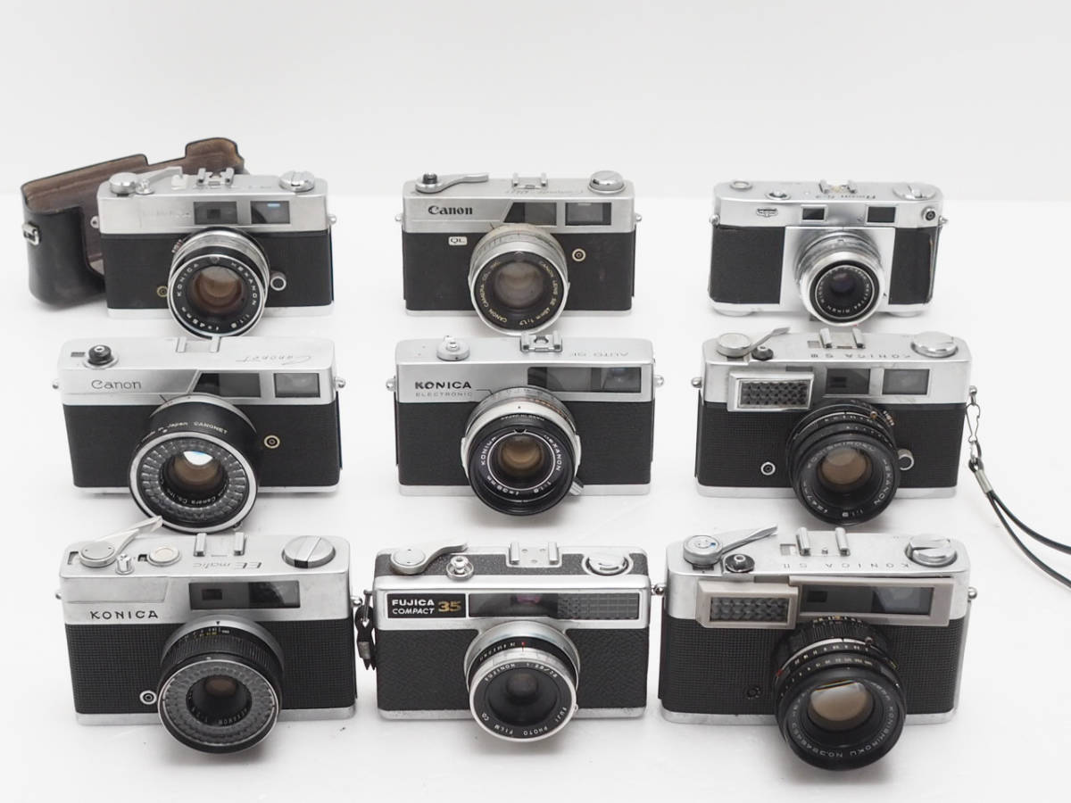 【セール，お買い得】 レンジファインダー9個まとめ CANON RICOH FUJICA KONICA #TA1105(キヤノン)｜売買されたオークション情報、yahooの商品情報をアーカイブ公開 - オークファン キヤノン