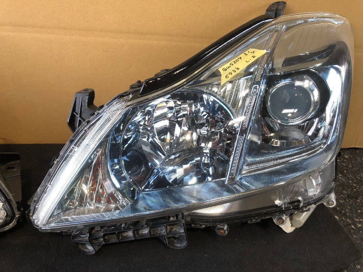 200系 クラウン ハイブリッド HID ヘッドライト 左右セット30-344