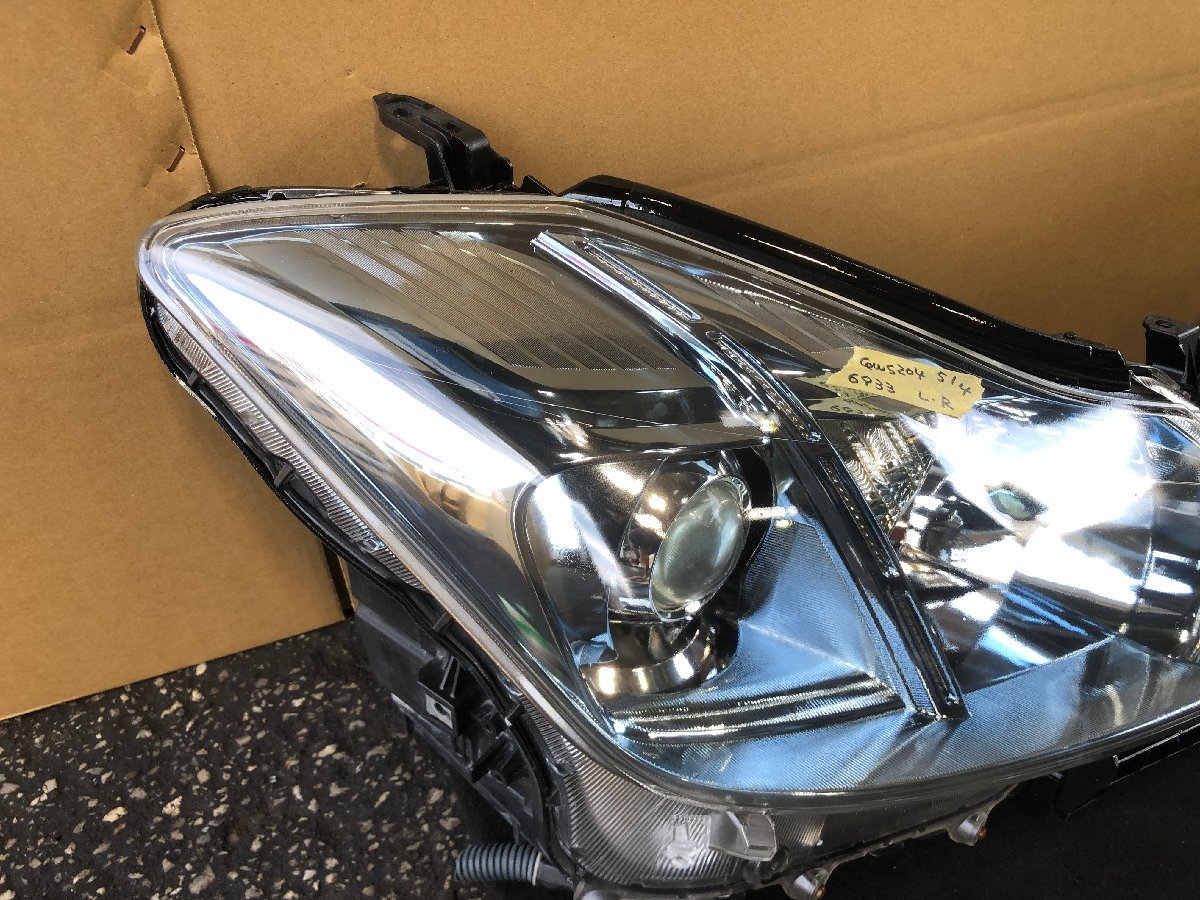 200系 クラウン ハイブリッド HID ヘッドライト 左右セット30-344