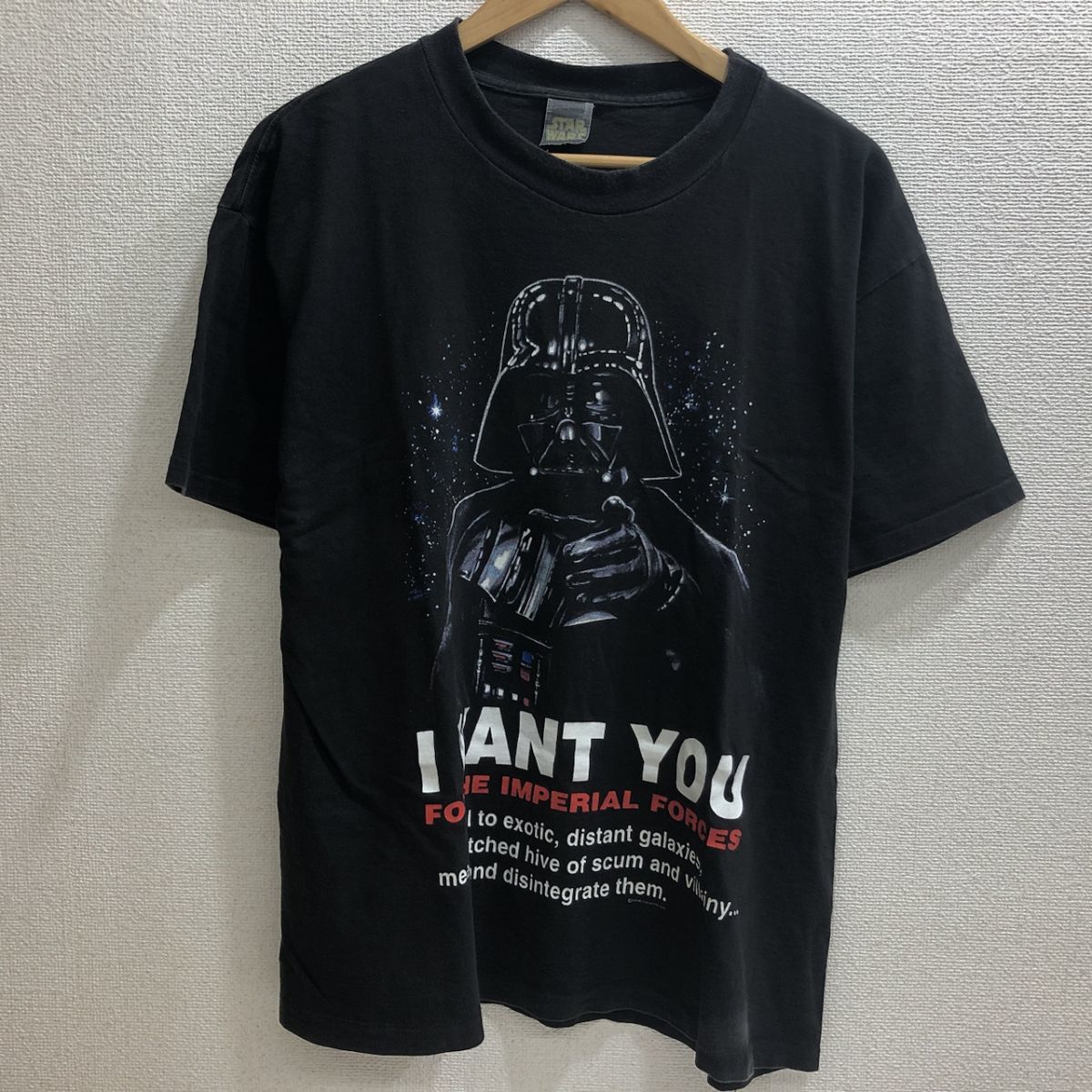 送料185円 STAR WARS スターウォーズ ダースベイダー Tシャツ 1996 ブラック L 古着 ビンテージ 映画[Q6516]