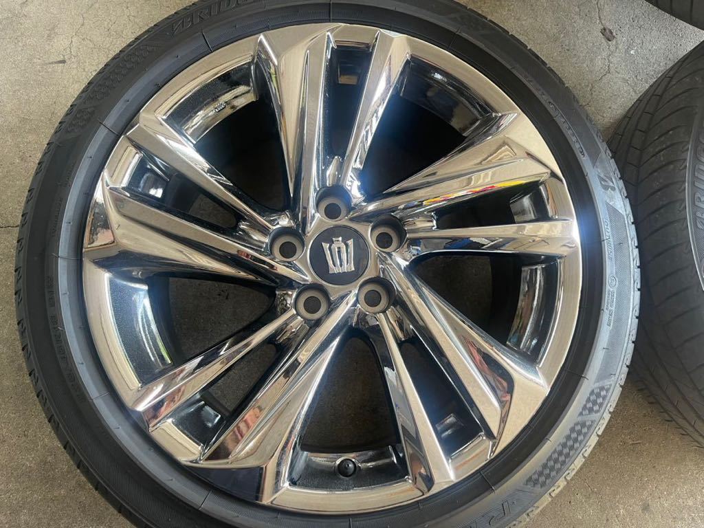 クラウンRS 後期220純正アルミホイール タイヤバリ山 美品 ガリ傷無し