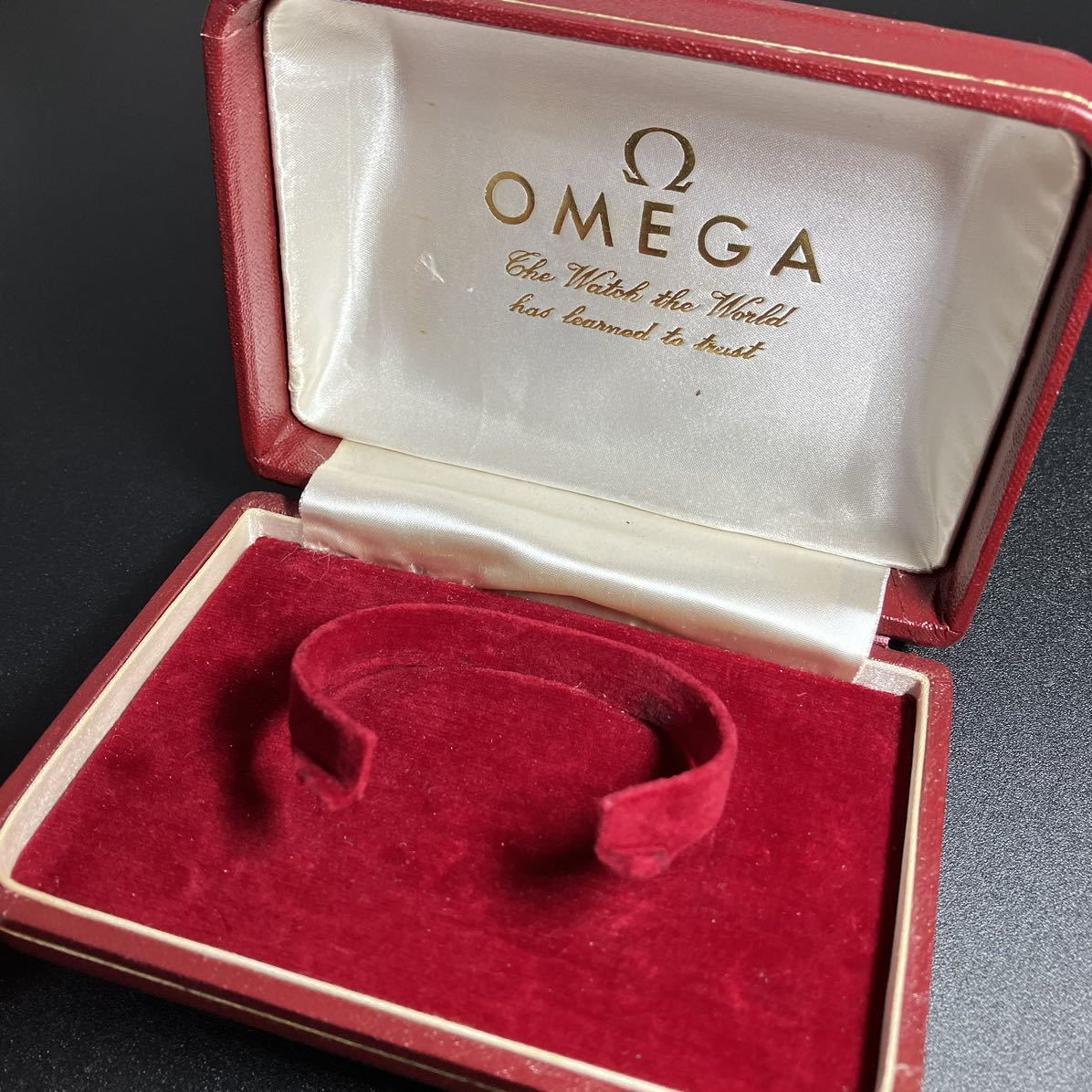 【希少 正規品】 オメガ 箱 空箱 ケース ボックス 純正 腕時計 ヴィンテージ アンティーク レトロ 時計ケース トラベルケース【R5_179】