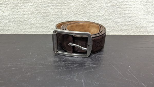 $ GUCCI グッチ レザーベルト