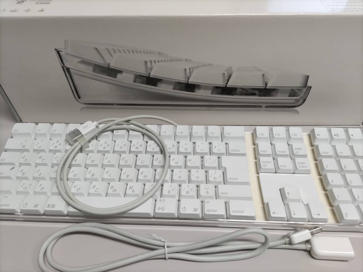 動作確認済み ★ Apple Pro Keyboard (M9034J/A) JIS純正USBキーボード ★ 延長ケーブル付属