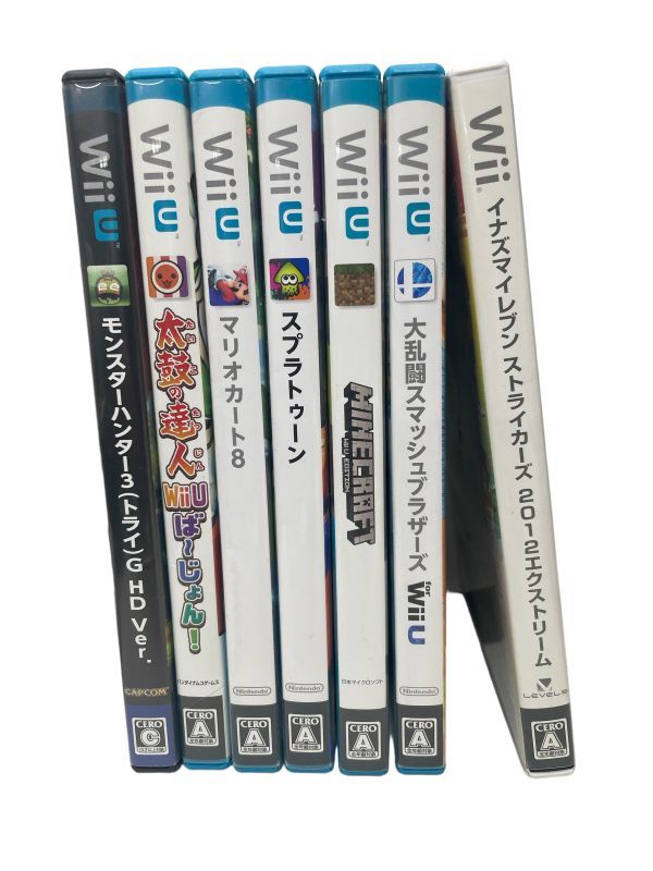 wiiu マイクラマリオスマブラまとめ売り太鼓の達人本体ゲームソフト