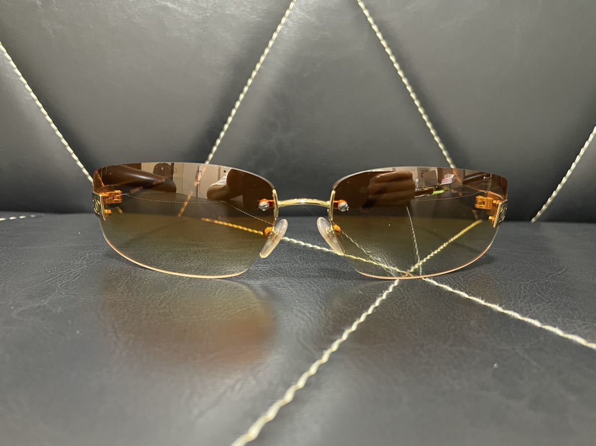 極美品 CHANEL シャネル4018 c 139/56 68□17 120 サングラス