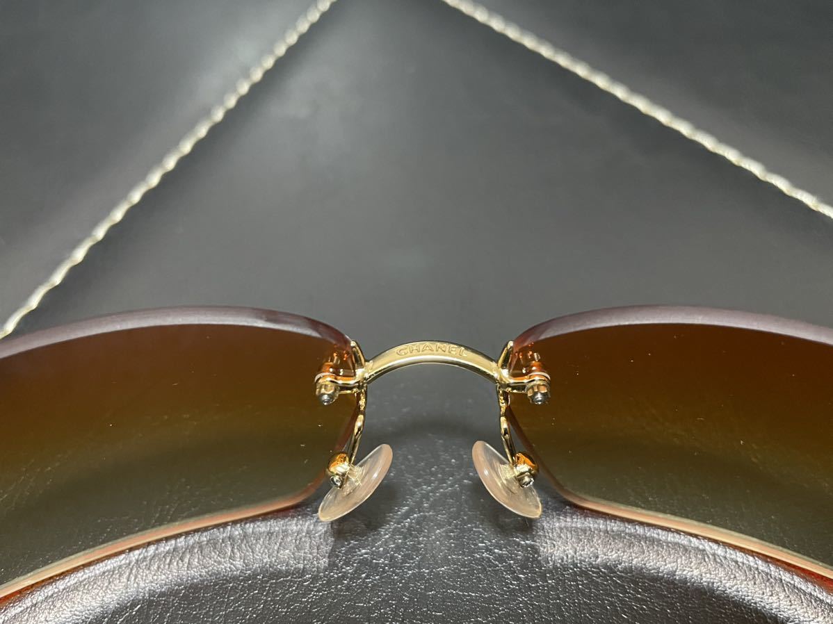 極美品 CHANEL シャネル4018 c 139/56 68□17 120 サングラス