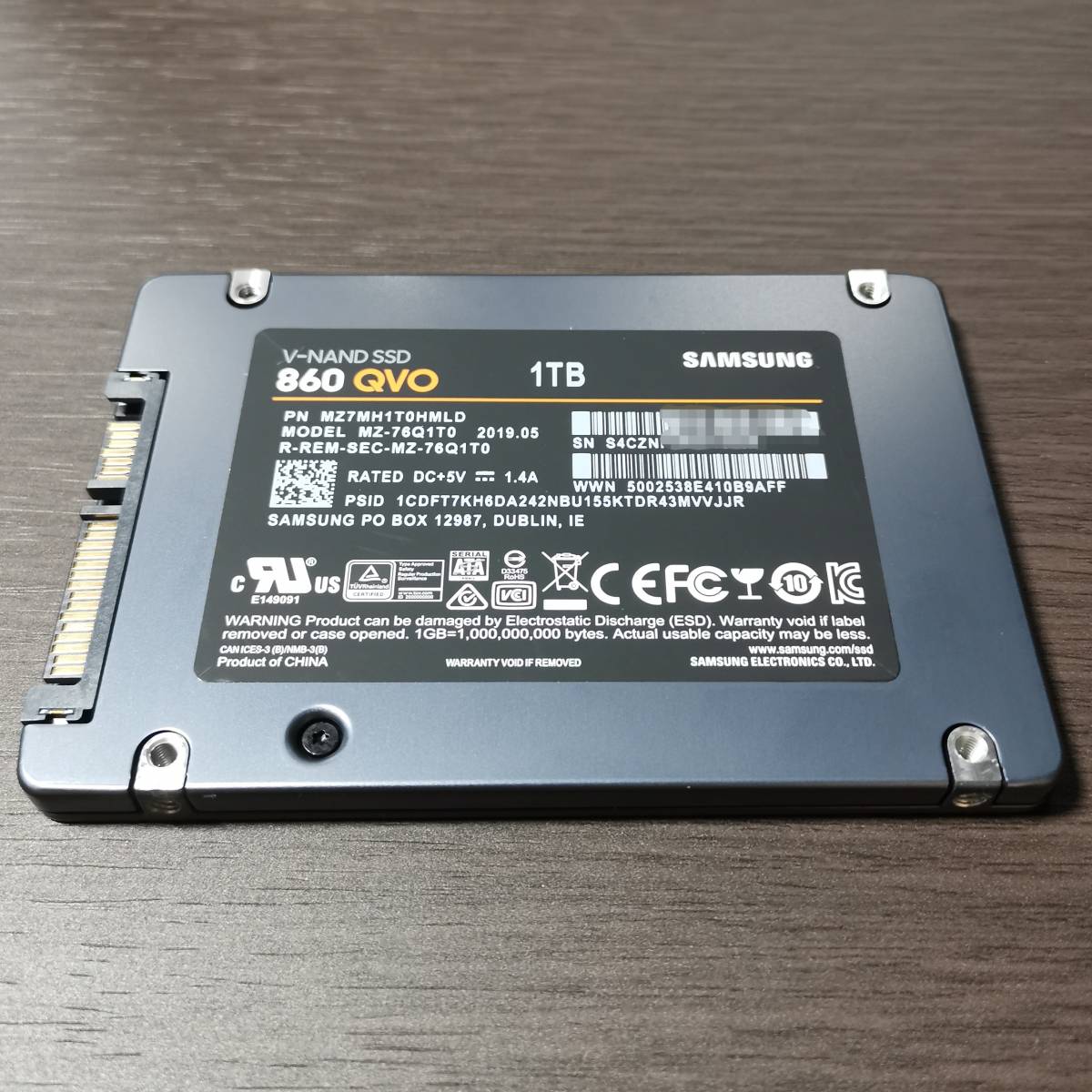 Samsung SSD 860 QVO 1TB 本体　中古 中古 SAMSUNG SSD 860 QVO 1TB MZ-76Q1T0B/IT サムスン 【公式通販】