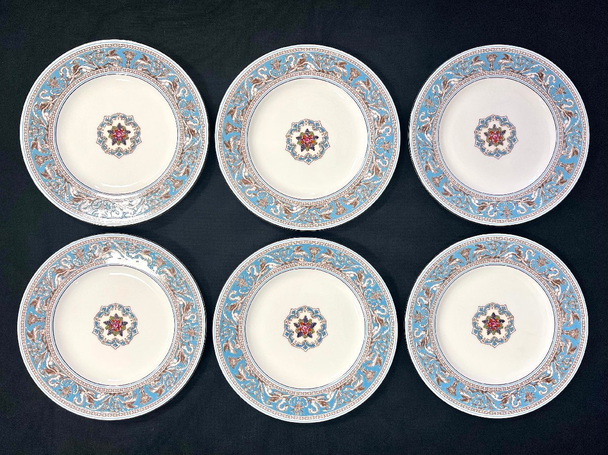 道］WEDGWOOD ウェッジウッド フロレンティーン ターコイズ 22.5cm 