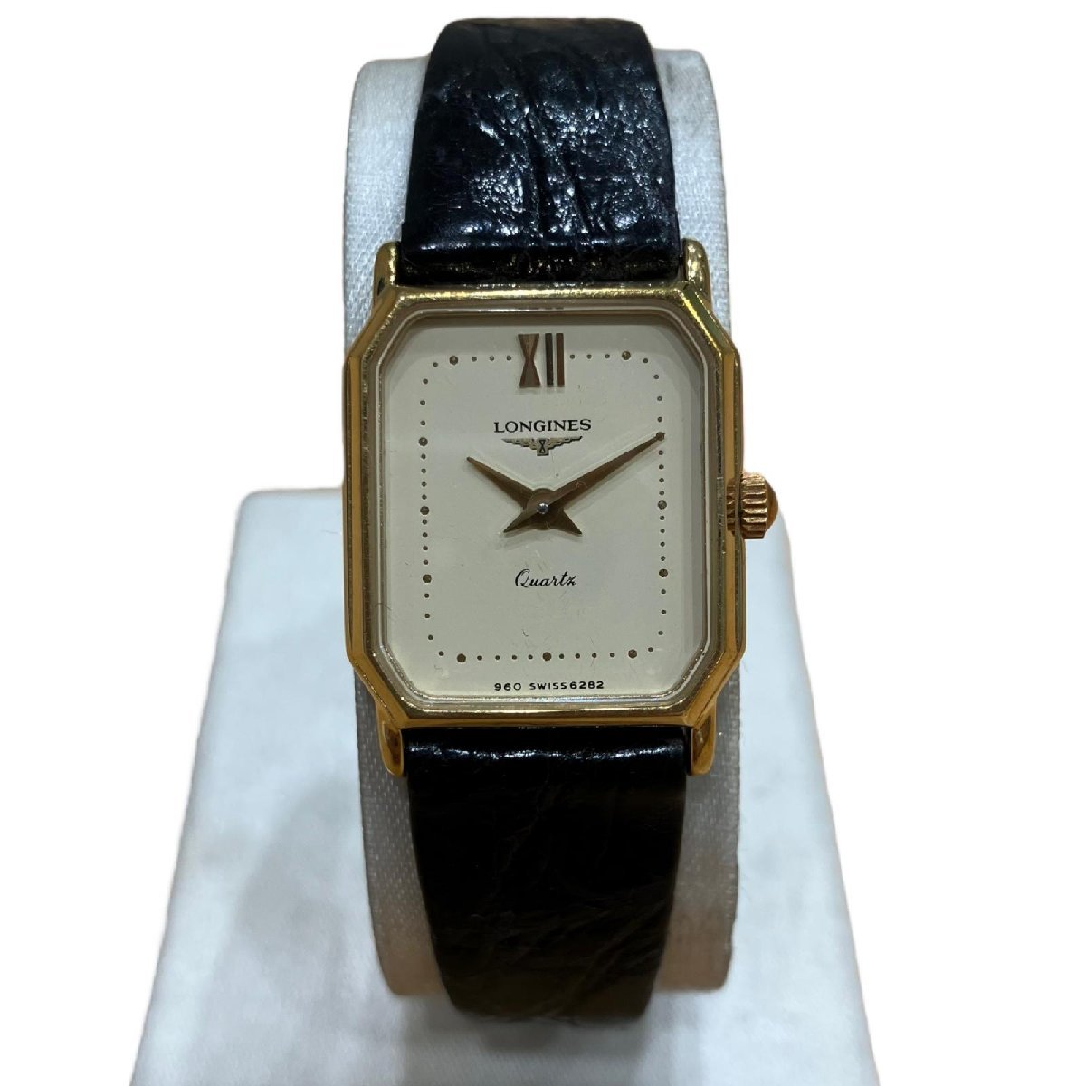 ロンジン LONGINES レディース 腕時計 スクエア クォーツ 電池切れ 