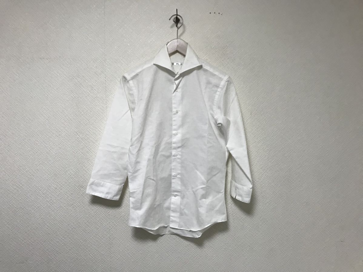 豊富な，人気SALE 本物スーツセレクトSUITSELECTコットン麻リネン7分丈長袖シャツメンズサーフアメカジビジネススーツSドレス白ホワイト(Sサイズ)｜売買されたオークション情報、yahooの商品情報をアーカイブ 長袖シャツ一般