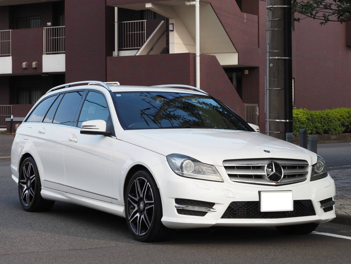 10万円スタート★H25年メルセデスC180AMGパッケージ・プラス★レーダーセ－フティPKG★実走行8.6万㌔/車検6/7長期/ 事故歴無し