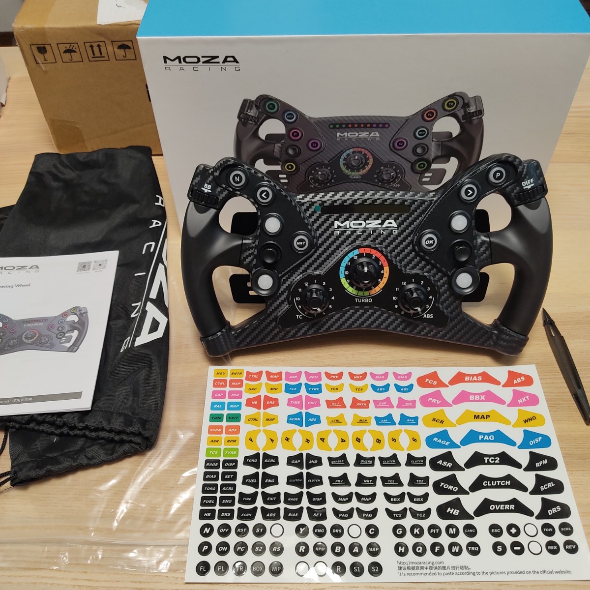 Moza KS Steering Wheel 最新 新品近 GT フォーミュラー ステアリングホイール Moza Racing 検R5 R9 R12 R16 Simucube Fanatecにも