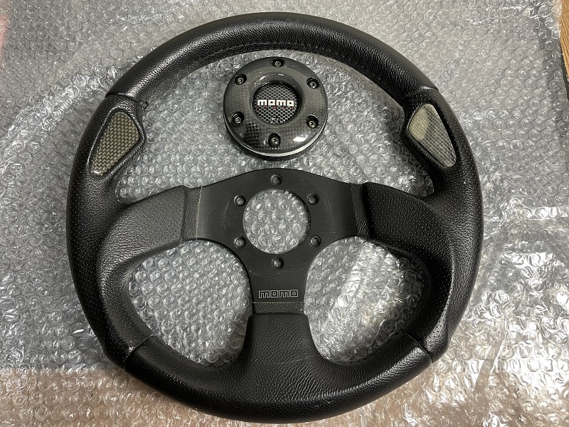 希少！☆MOMO モモ○JET ジェット○320mm○レザーステアリング