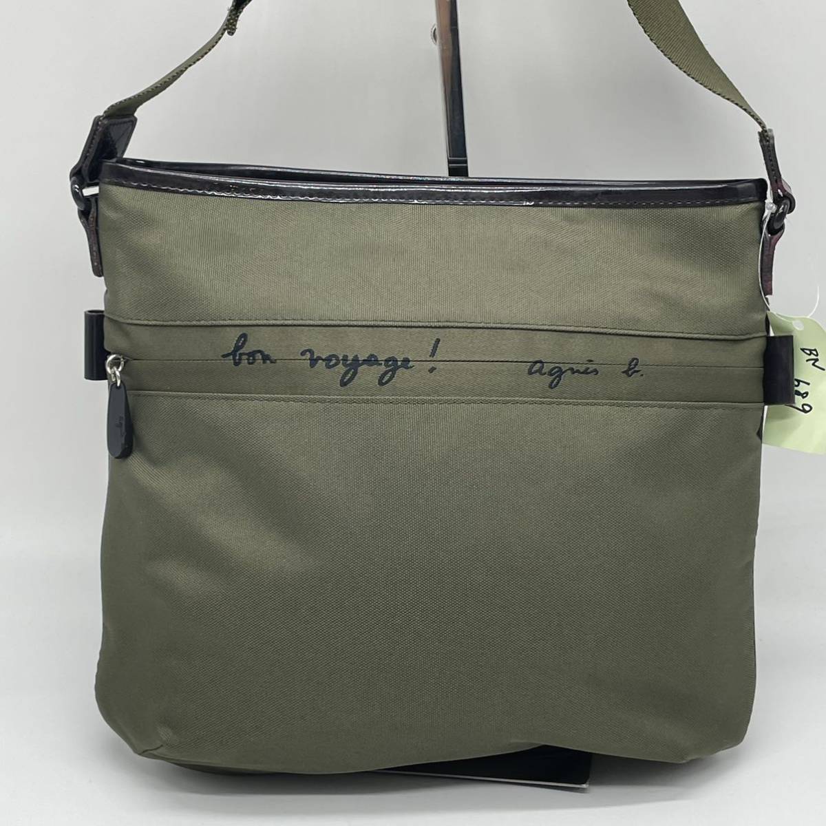 【BN689】良好 agns b. VOYAGE FEMME アニエスベーボヤージュ ショルダーバッグ 斜め掛けバッグ 肩掛けバッグ グリーン