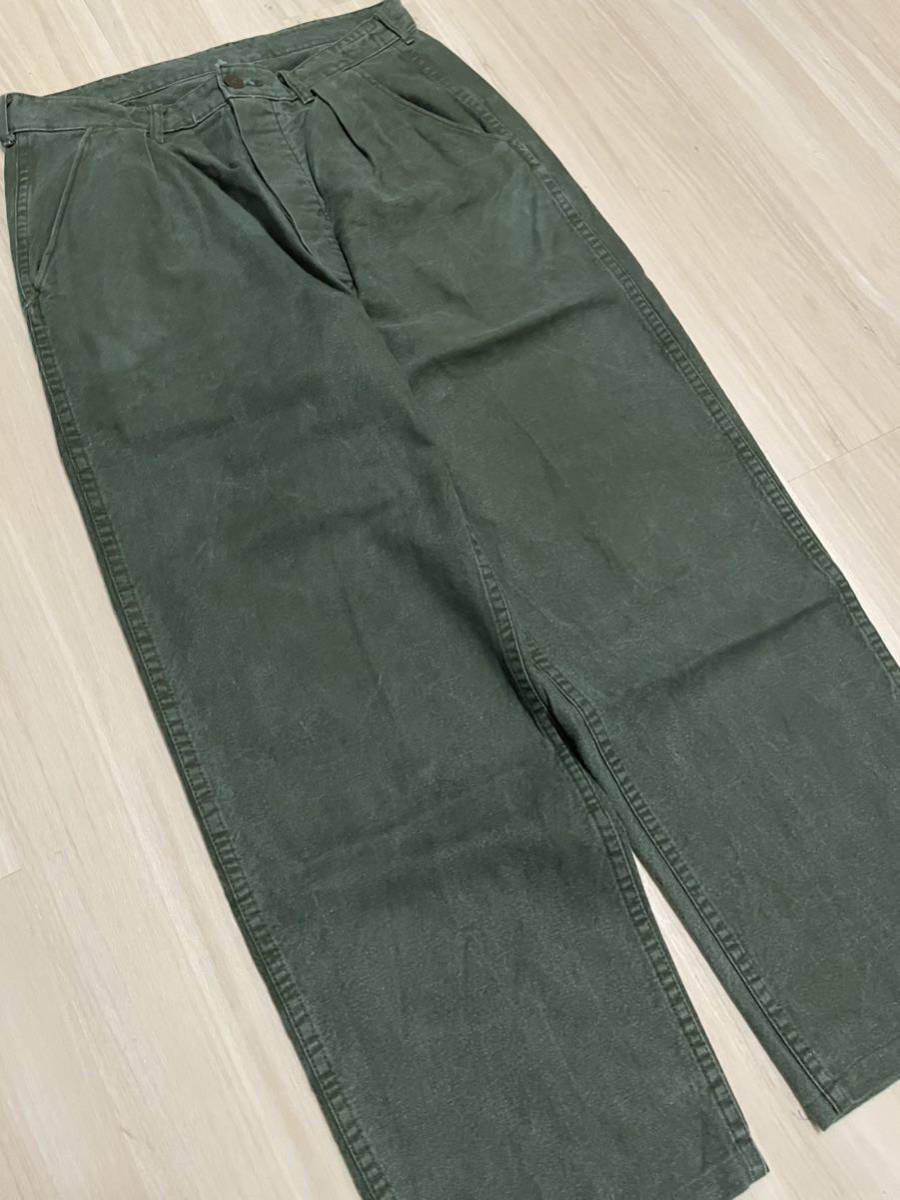 スウェーデン軍 Army Pants イギリス軍 Green Denim グリーンデニム 