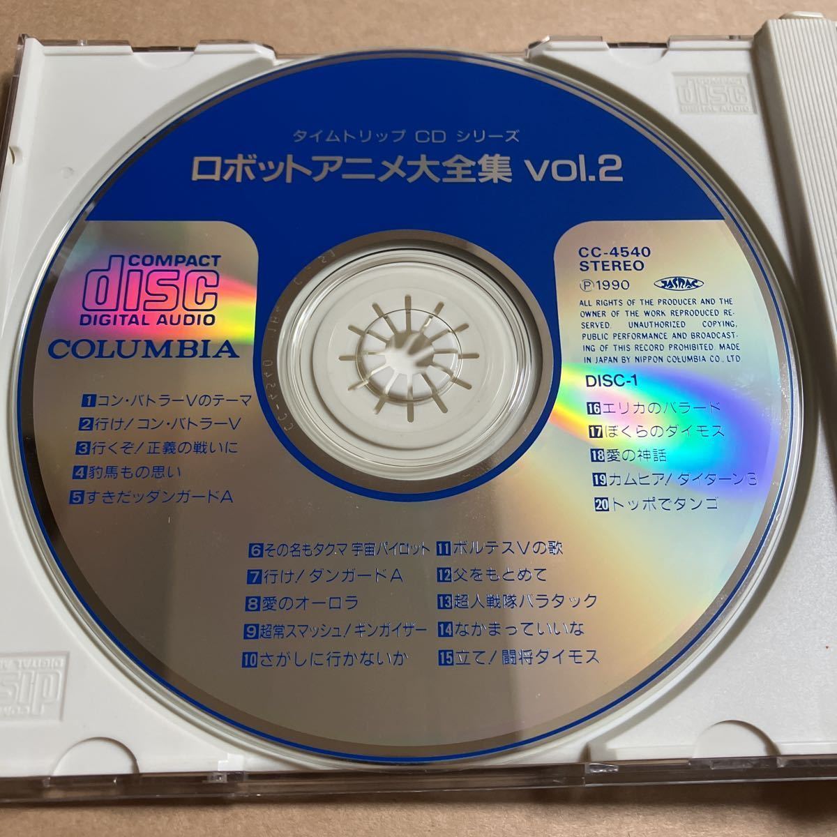 ジャンクCD ロボットアニメ大全集 VOL.2 CC4540-1 コンバトラーV 水木 