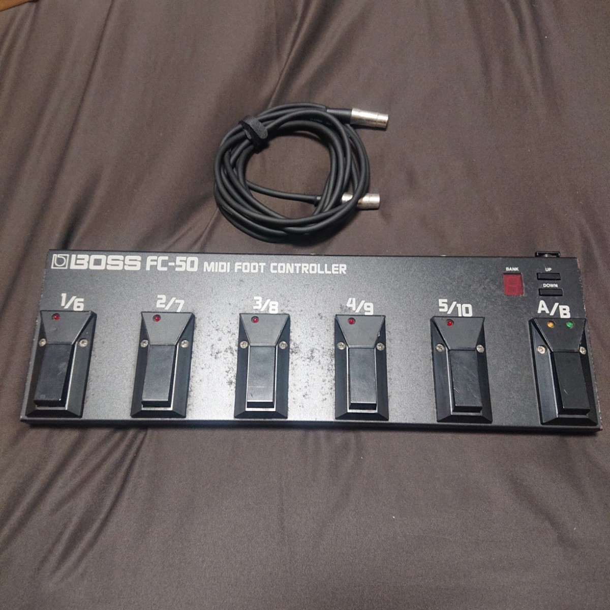 廃盤 BOSS MIDI FOOT CONTROLLER ケーブル付 フット コントローラー