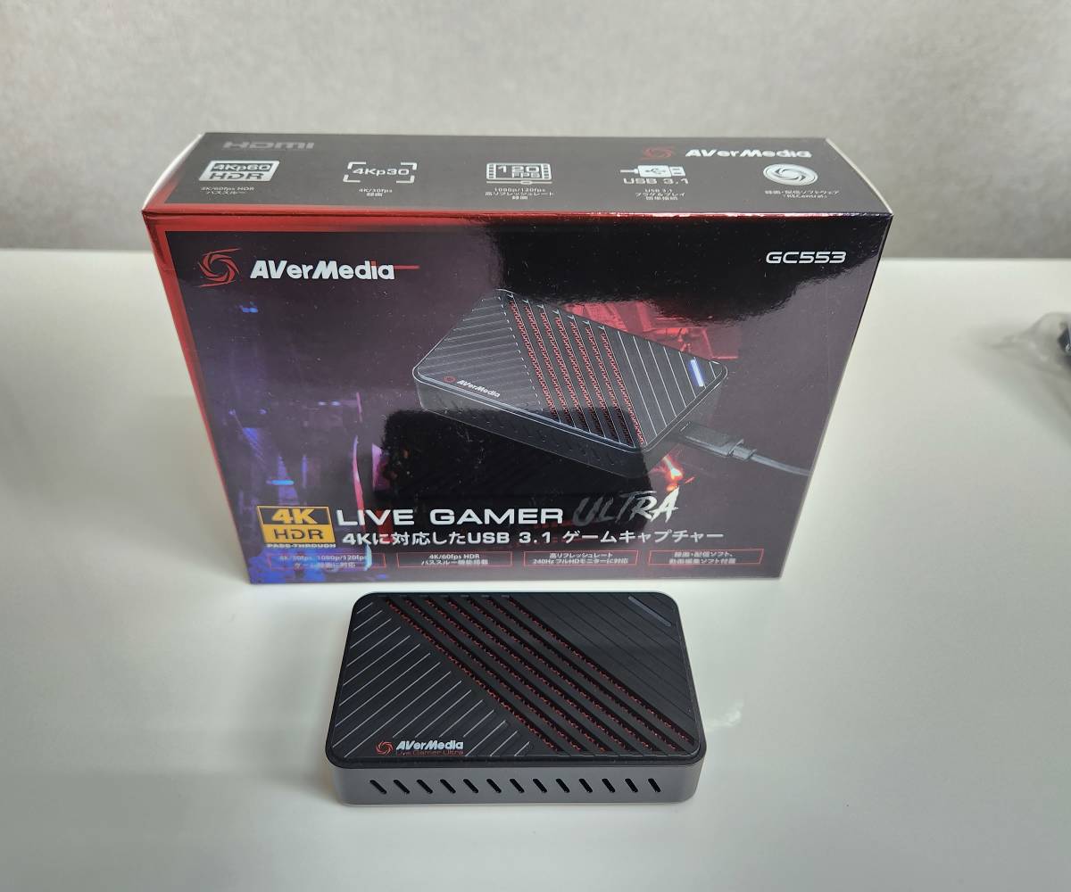 AVerMedia Live Gamer Ultra GC553 4Kパススルー対応 USB3.1接続 外