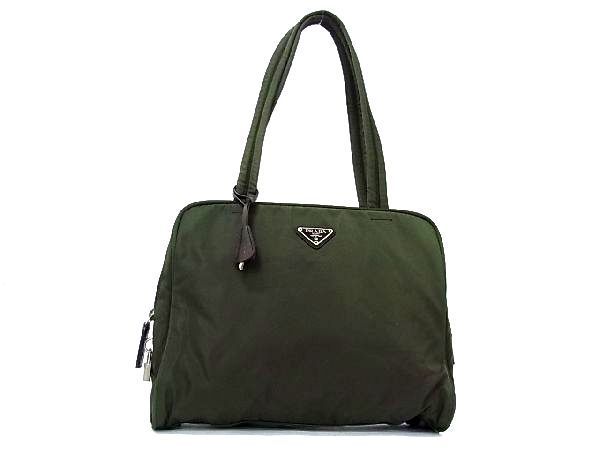 1円 PRADA プラダ テスートナイロン ハンドバッグ トート ショルダー