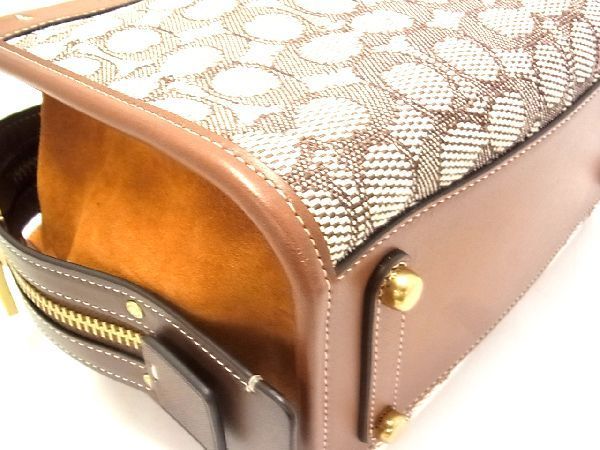 1円 □極美品□ COACH コーチ C5467 シグネチャー ローグ25 キャンバス