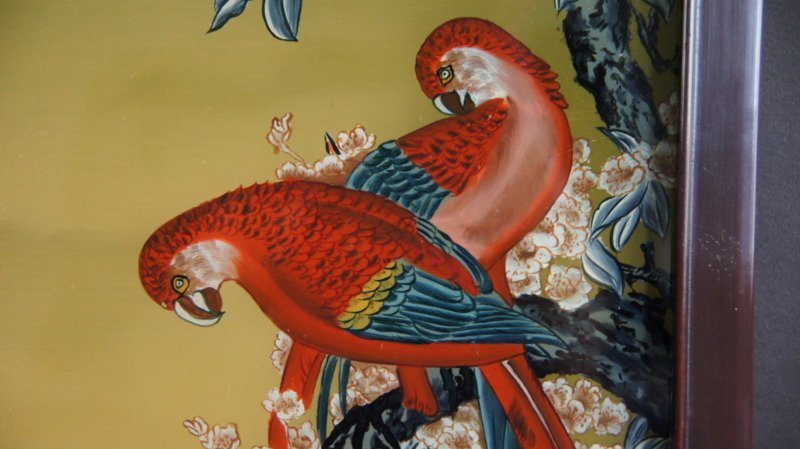絵画 鶴 中国 斉白石 松鶴延年図 花鳥画 三尺中堂 掛け軸 中国美術
