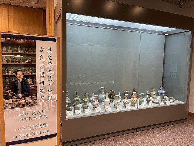 清時代 博物館展示品 祭紅釉長頸瓶 工芸品 文化遺産オンライン