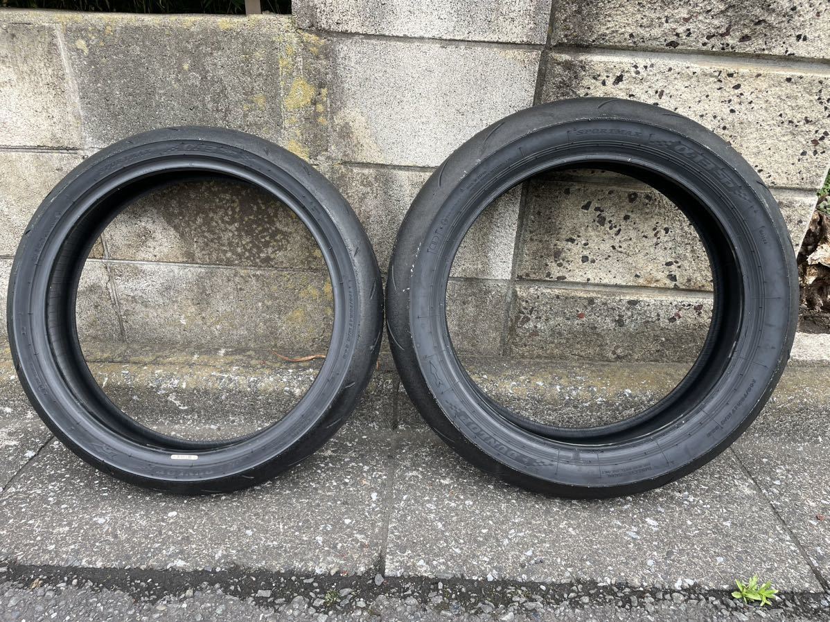 110⁄70R17 140⁄70R17 ダンロップ α-13SP DUNLOP 前後セット 新品 110⁄70R17 α13SP ラップ巻室内保管 バリ山 0 オートバイ ダンロップα13SP 中古 140⁄70R17
