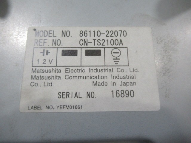 41565 JZX110 ヴェロッサ 前期 純正 マルチビジョン 86110-22070