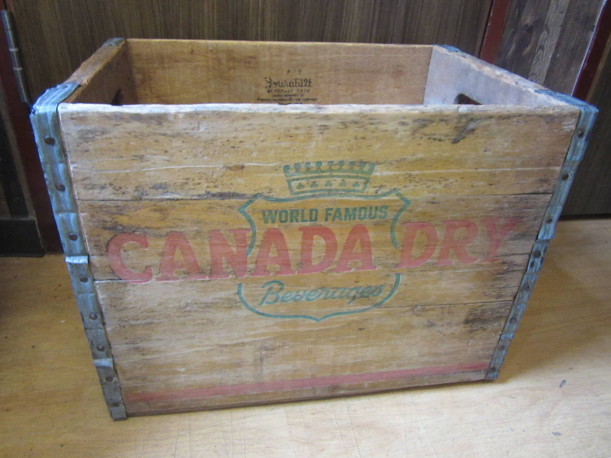 CANADA DRY 木箱 DRY CANADA ヴィンテージ ヴィンテージ木箱 貴重！60s
