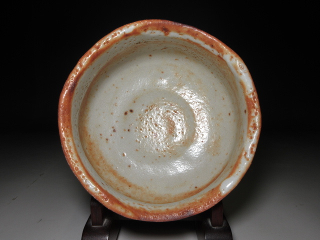 ☆北大路魯山人 志野 茶碗☆共箱・共布・仕覆☆ 北大路魯山人 志野茶碗／