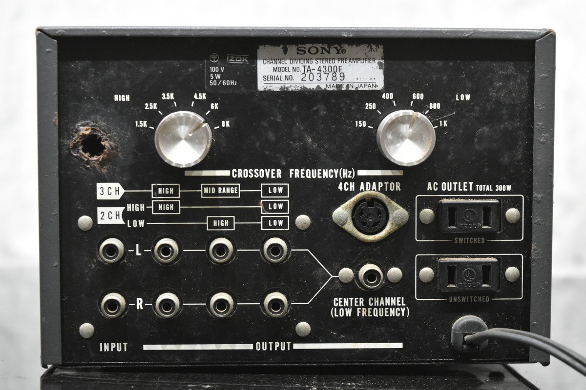 SONY ソニー TA-4300F チャンネルデバイダー プリアンプ ①