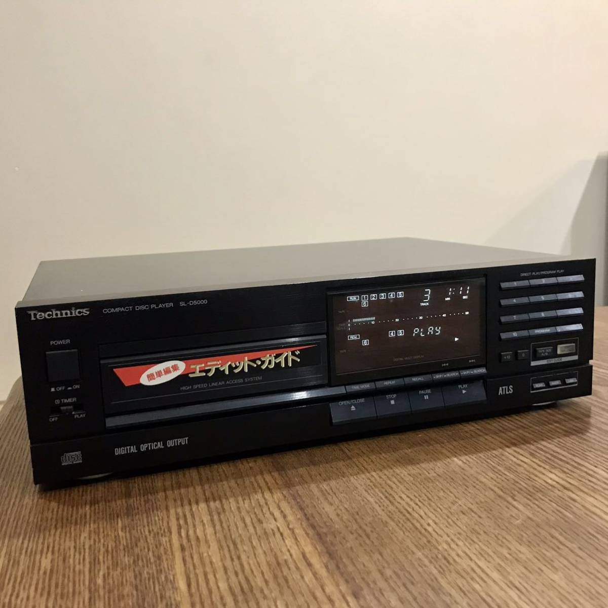 CDプレーヤー SL-D5000 Technics CDデッキ 動作品 良品Technics