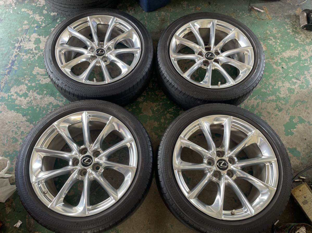レクサスLC500 純正ホイール・タイヤ4本セット（中古） 分厚 