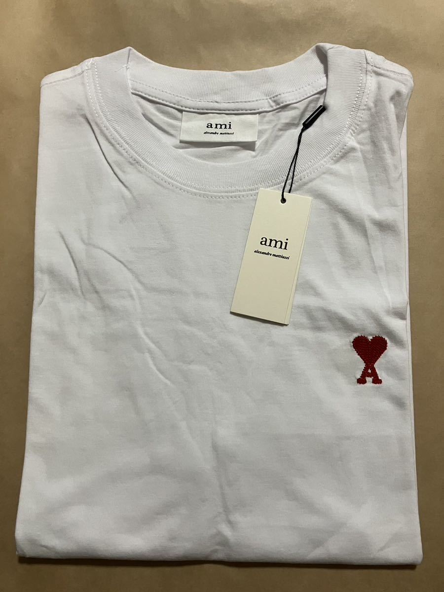 AMI ALEXANDRE MATTIUSSI amiparis Tシャツ　メンズ　レディース　お値下げ不可　ホワイト　Mサイズ