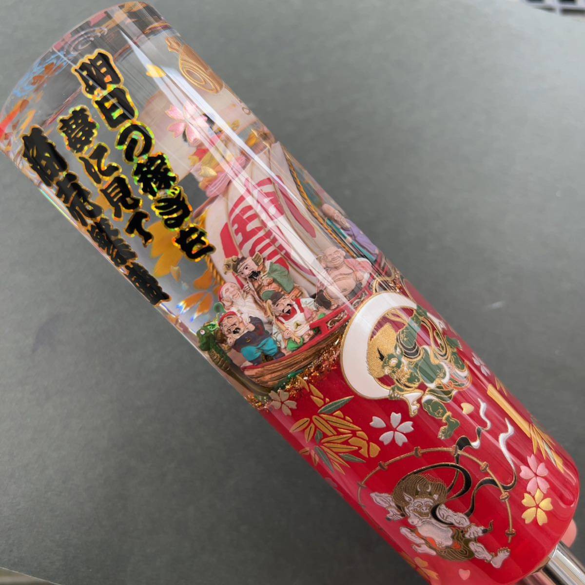 刺青キューピー シフトノブ 水中花 おやっ 和柄 デコトラ 旧車 