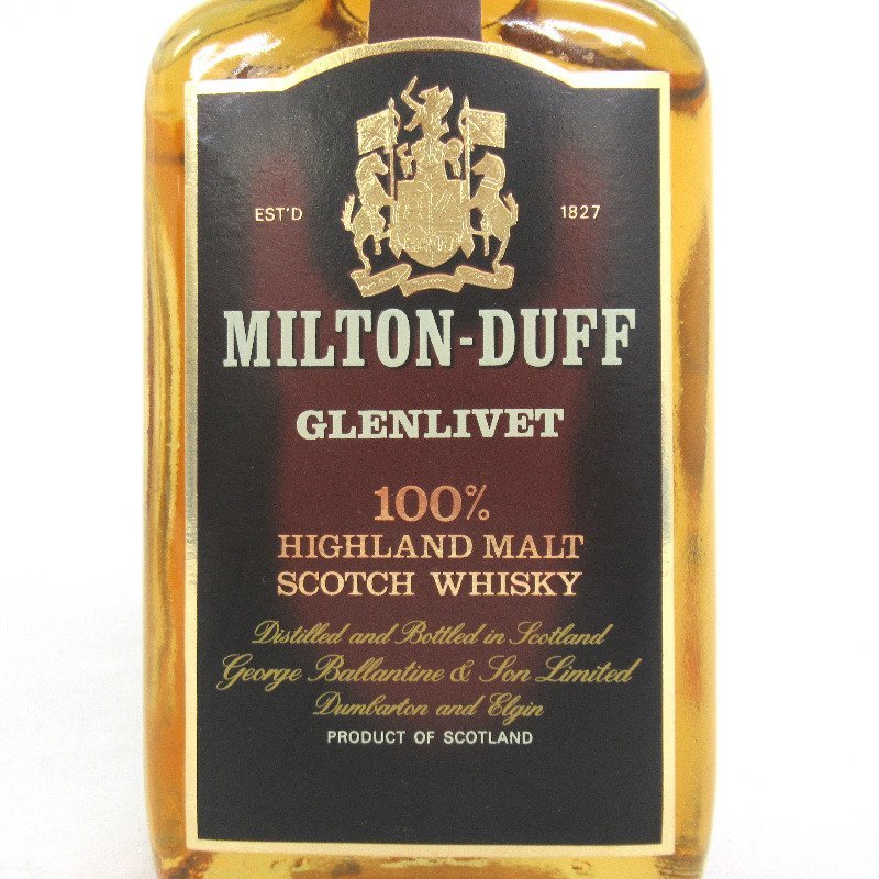 ミルトンダフ 12年　750ml 43%　シングルモルト ウイスキー　希少古酒 ミルトンダフ 12年 750ml 43% シングルモルト ウイスキー 希少古酒