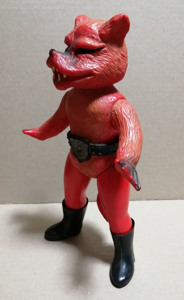 仮面ライダー。怪人。ムササビートル。ソフビ。スタンダードサイズ。旧  