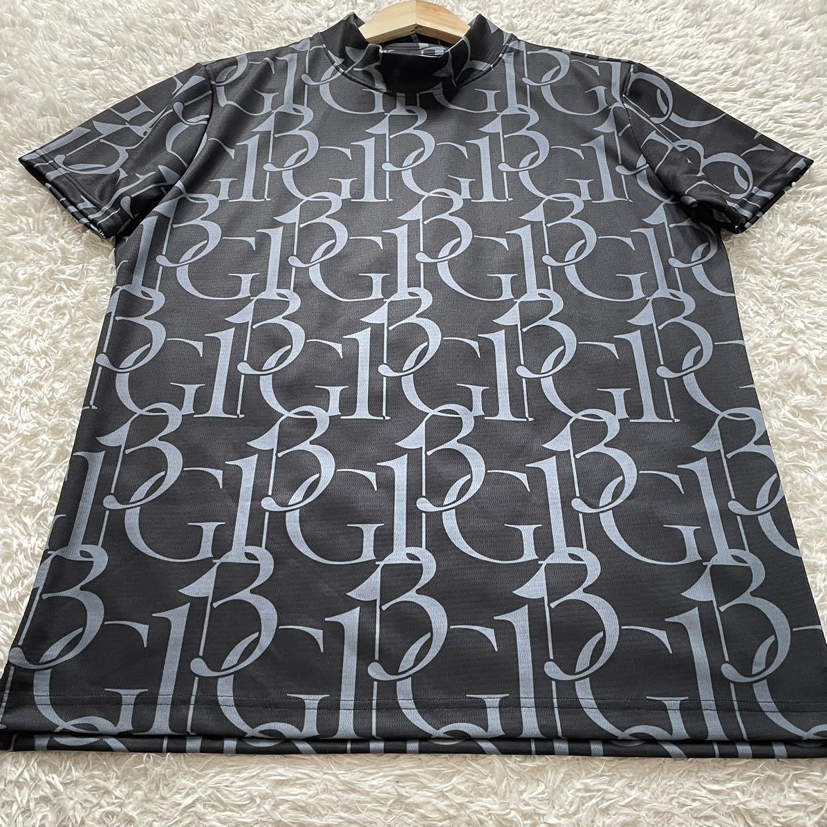 未使用級/Lサイズ○1piu1uguale3 GOLF モックネックTシャツ 半袖 ウノ